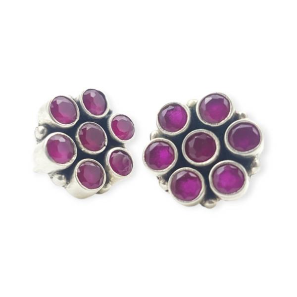 925 Sterling Silver Tops for Ladies with Pink Stones for Ladies